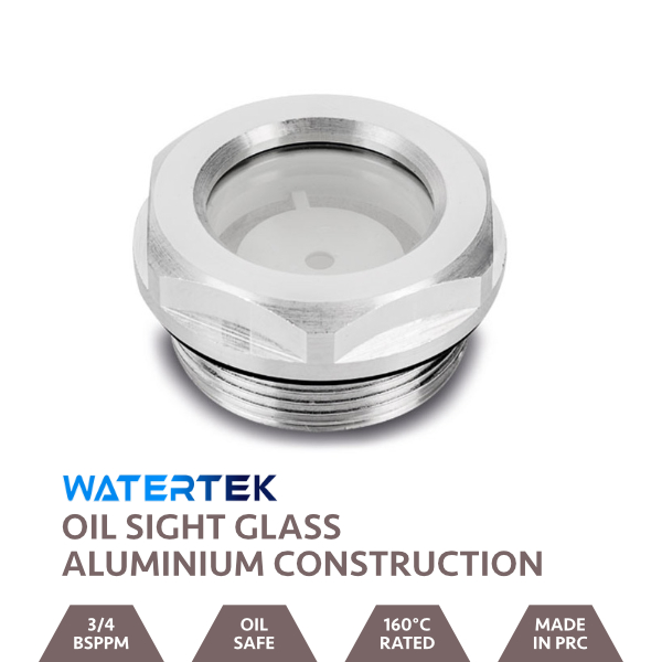 Watertek RS500 Gearbox Sight Glass Aluminium 3/4 BSPPM